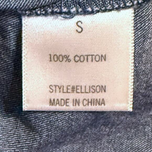 Blue Rain Denim Jumper Womens Blue Ellison Smocked Chambray Pantsuit Size S - Picture 5 of 12